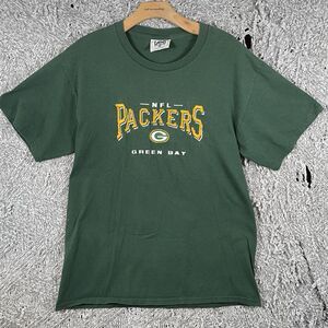 VINTAGE GREEN BAY PACKERS T-SHIRT MEN'S LARGE GREEN LEE SPORT NFL EMBROIDERED